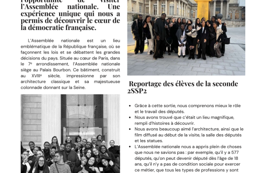 Visite à l’Assemblée nationale